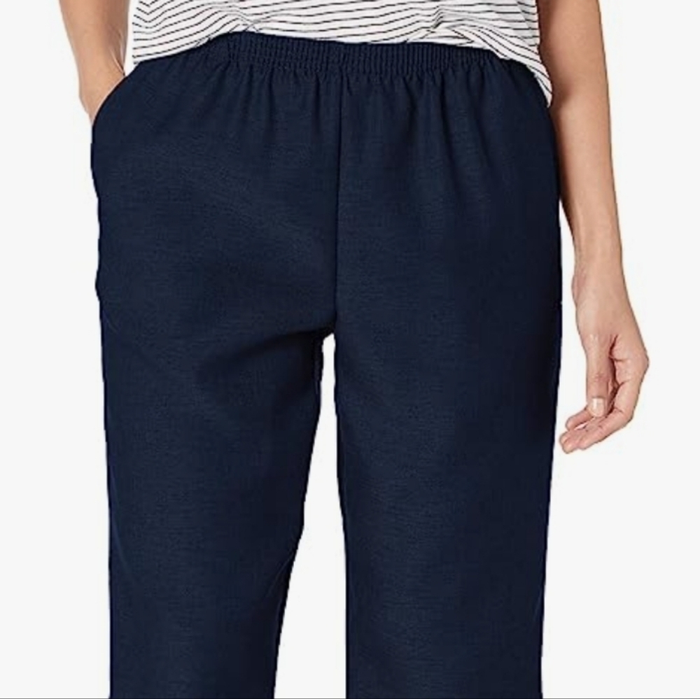 Alfred Dunner All Around Elastic Waist Polyester Pants NWT Size 12 - Picture 2 of 8
